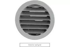 Geïsoleerde geveldoorvoer voor natuurlijke ontluchting diameter 125 mm - SPK2-125
