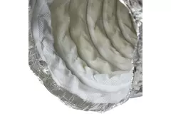 Flexibele geluiddemper non-woven met aansluiting diameter 150 mm lengte 1000mm