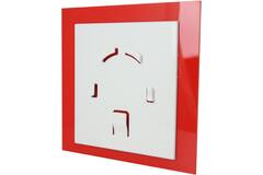 Badkamer ventilator Ø 100 mm - kunststof front rood