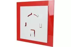 Air Roxy badkamerventilator met aansluitdiameter 100 mm met timer - kunststof front rood