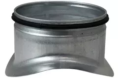 Zadelstuk Ø 100mm - 100mm (90°) - Gegalvaniseerd