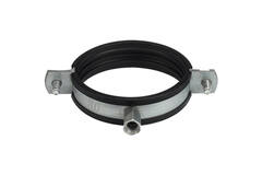 Metalen beugel diameter 125 mm met rubber (sendz. verz.)