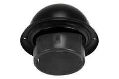 RVS bolrooster 125mm geveldoorvoer - EL-SS-B125 SS RAL9005