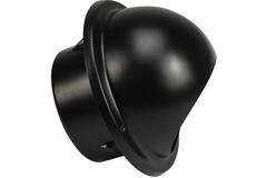 RVS bolrooster 125mm geveldoorvoer - EL-SS-B125 SS RAL9005
