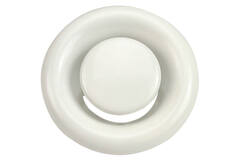 Ventilatie afvoer ventiel 80mm met metaal klemveren - DVS-C80 RAL9010