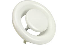 Ventilatie afvoer ventiel 80mm met metaal klemveren - DVS-C80 RAL9010