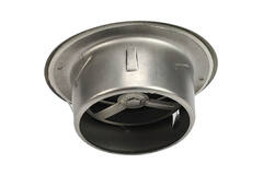 RVS ventilatie ventiel 200mm toevoer -en afvoer met klemveren - DVI-C200