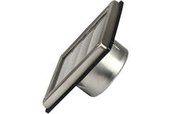 RVS gevelrooster 125mm met beweegbare lamellen hoge doorlaat - EL-SS-OP125 SS