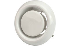 Ventilatie afvoer ventiel 100mm met klemveren - AVP-C100