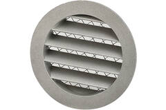 Muur rooster 100mm buitenlucht aluminium - EL-A-RLP100