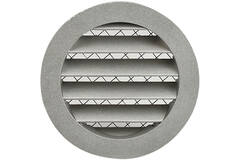Muur rooster 250mm buitenlucht aluminium - EL-A-RLP250