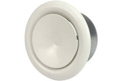 Ventilatie toevoer ventiel 80mm metaal - S-DVS80 RAL9010
