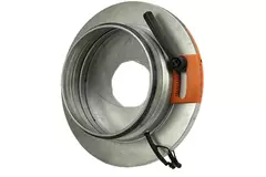 Irisklep 125 mm - Sendzimir verzinkt staal - IRIS125