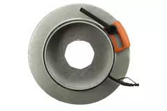 Irisklep 125 mm - Sendzimir verzinkt staal - IRIS125