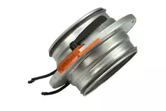 Irisklep 125 mm - Sendzimir verzinkt staal - IRIS125