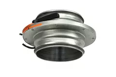 Irisklep 125 mm - Sendzimir verzinkt staal - IRIS125