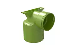 Ubbink Air Excellent 48C ventieladapter 125 1x90°