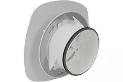 Imaginair RLV ventiel vierkant Ø 125 mm  - montageveren + ring - wit