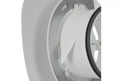 Imaginair RLV ventiel vierkant Ø 125 mm  - montageveren + ring - wit
