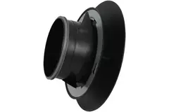 Imaginair RLV ventiel groot Ø 125 mm  - montageveren + ring - zwart