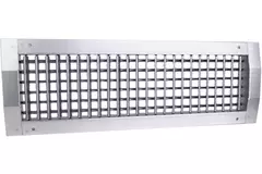 Kanaalrooster dubbel instelbaar 425x325 mm voor toevoer - spirobuis diameter 900-2400 mm