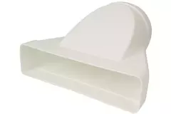 Rechthoekig kunststof verloop Ø125mm - 220X55mm - KSD25-125