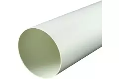 Ronde kunststof ventilatiebuis Ø125mm L=1 meter A125-1