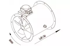 Axiaal 315mm kanaalventilator - AL 315 D4 01