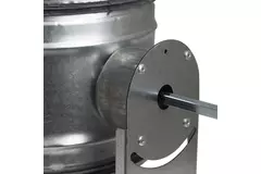 Motorbediende regelklep Ø 100mm voor spirobuis