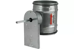 Motorbediende regelklep Ø 100mm voor spirobuis