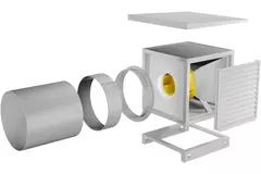Boxventilator motor buiten luchtstroom - MPC 225 D2 T40
