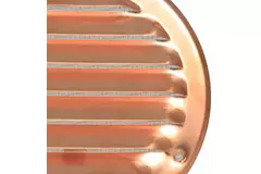 Metalen ventilatierooster rond Ø200 mm koper - MR200Cu