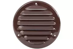 Metalen ventilatierooster rond 100 mm bruin - MR100B - RAL8016