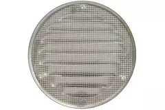 Metalen ventilatierooster rond 100mm zink - MR100ZN