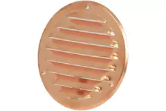 Metalen ventilatierooster rond Ø200 mm koper - MR200Cu