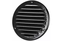 Metalen ventilatierooster rond 100 mm zwart - MR100M - RAL9005