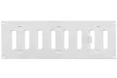 Metalen instelbaar rechthoekige sleuf rooster 300x100 wit - MR3010R - RAL9016