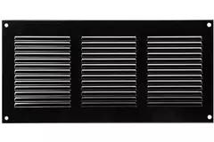 Metalen rooster 300x150mm zwart - MR3015M - RAL9005