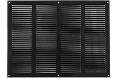 Metalen rooster 400x300mm zwart - MR4030M - RAL9005