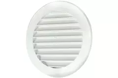Schoepenrooster diameter: 125mm wit - VR125