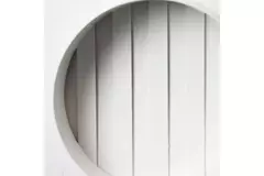 Muurrooster regelbaar 150x150 diameter: 100 wit - ND10R