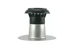 Platdak ontluchting met kunststof kap Ø110-125mm