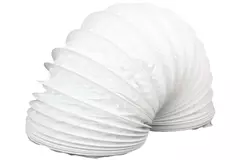 PVC 150 mm flexibele witte slang - 6 m