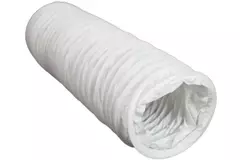 PVC 150 mm flexibele witte slang - 6 m