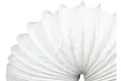 PVC 150 mm flexibele witte slang - 6 m