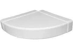 Rechthoekige kunststof horizontale 90° bocht 220X55mm - KLH25-90