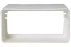 Rechthoekig kunststof koppelstuk 110x55 - KS