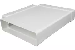 Rechthoekig kunststof T-stuk 220x90mm - KT29