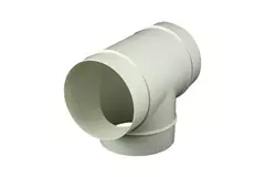 Rond kunststof T-stuk diameter: 125 mm - AT125