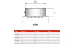 Ventilatierooster rond 250mm aluminium - EL-A-R250 ALU